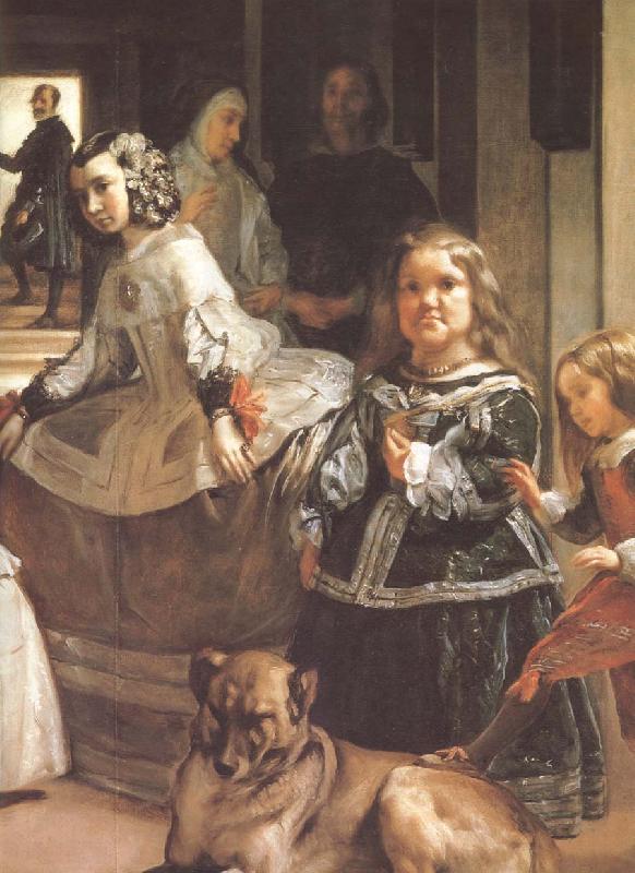 VELAZQUEZ, Diego Rodriguez de Silva y Detail of Palace handmaiden oil painting picture